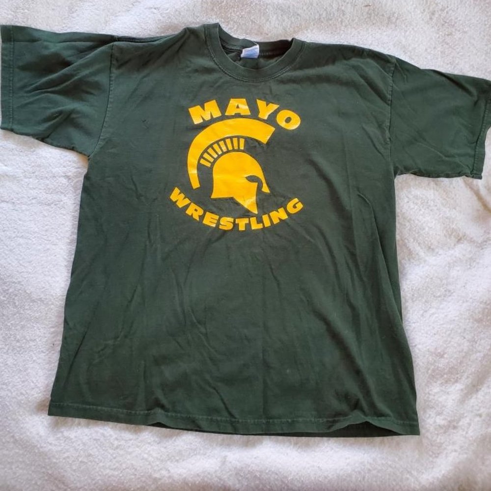 Mayo Wresting Dark Green T-Shirt, Sz XL